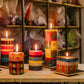 Desert Rose Painted Candles