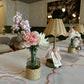 Scalloped Rattan LED Table Lamp