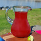 Mexican Hand Blown Glass Pitcher