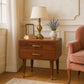 Solid Wood Astor 2-Drawer Nightstand