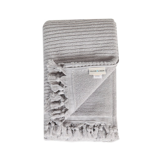 Ribbed Loom Terry Bath Towel