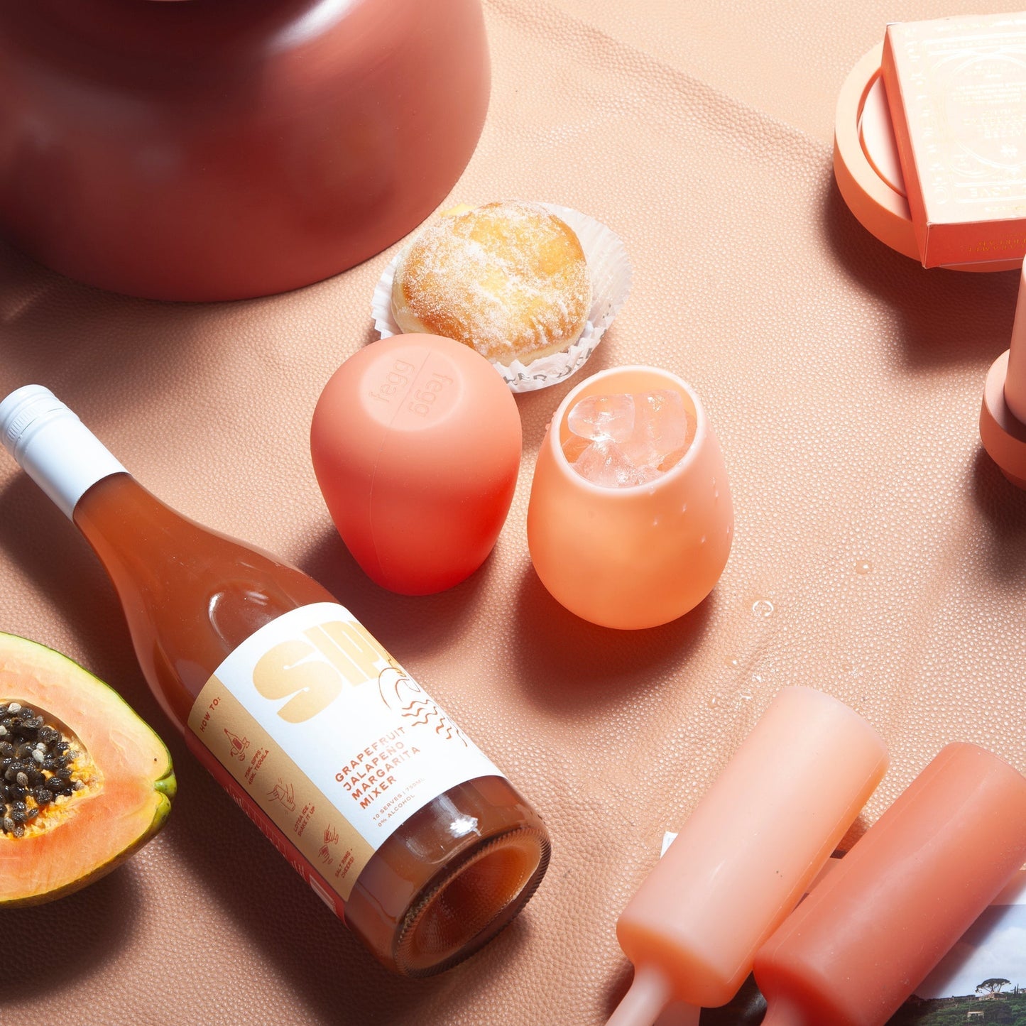 terra + peach | fegg | silicone unbreakable glasses