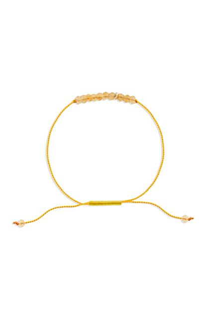 The Energy Project Bracelet – Prosperity With Citrine & Solid 14K Gold Bead
