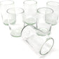 Set of 6 Natural Clear Glasses