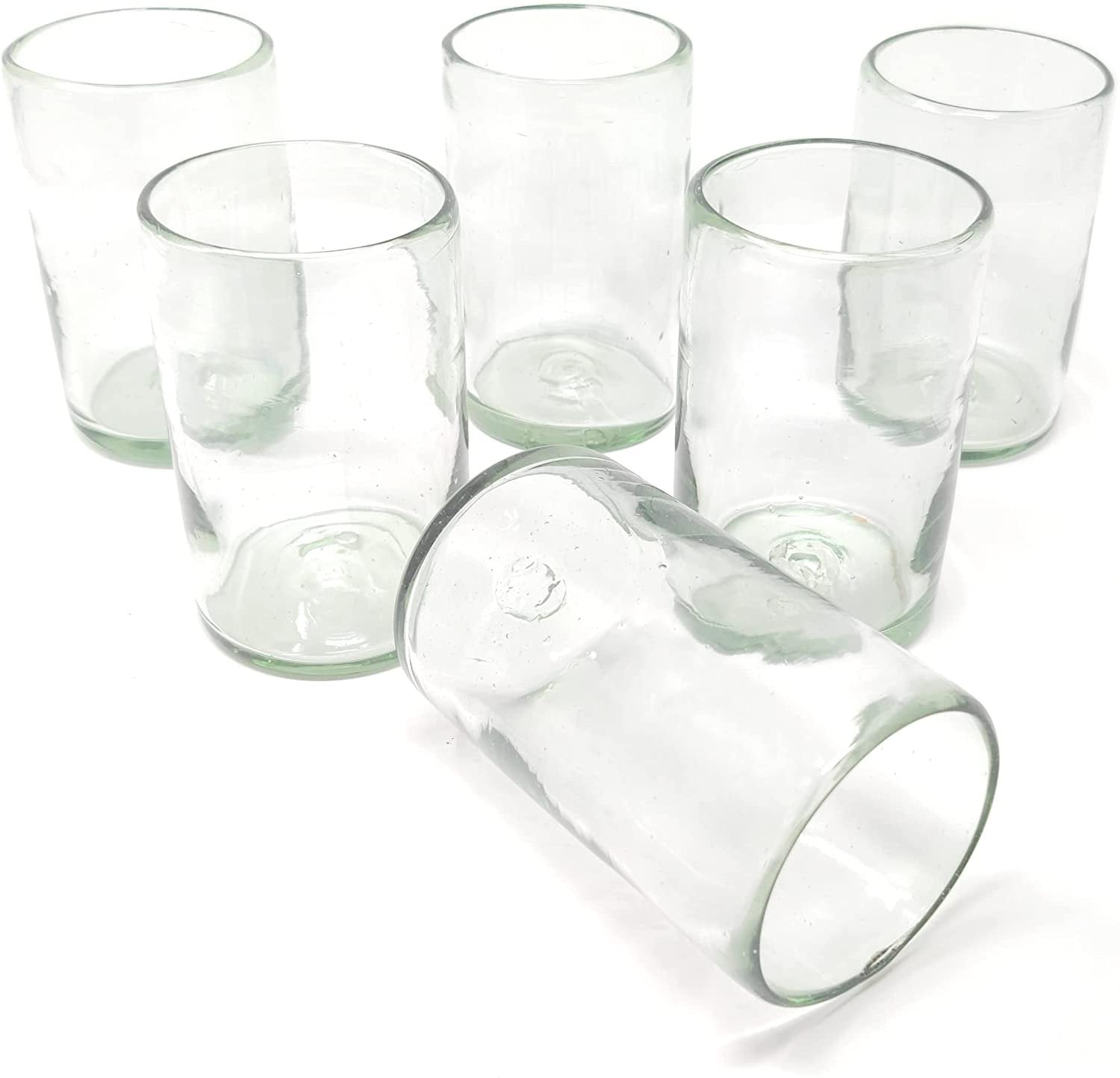 Set of 6 Natural Clear Glasses