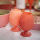 terra + peach | stemm | silicone unbreakable wine glasses