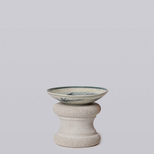Small Blue and White Porcelain Three Friends Dish