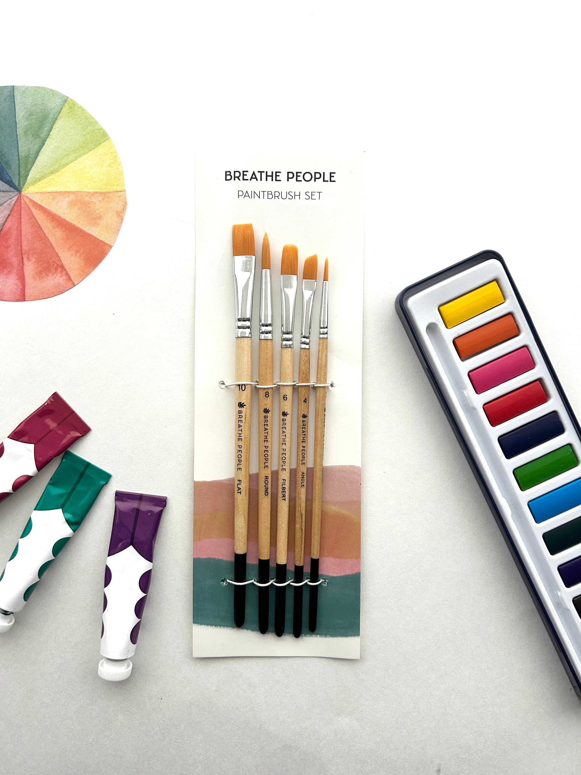 5-Piece Artist Brush Set for Beginners & Casual Creators