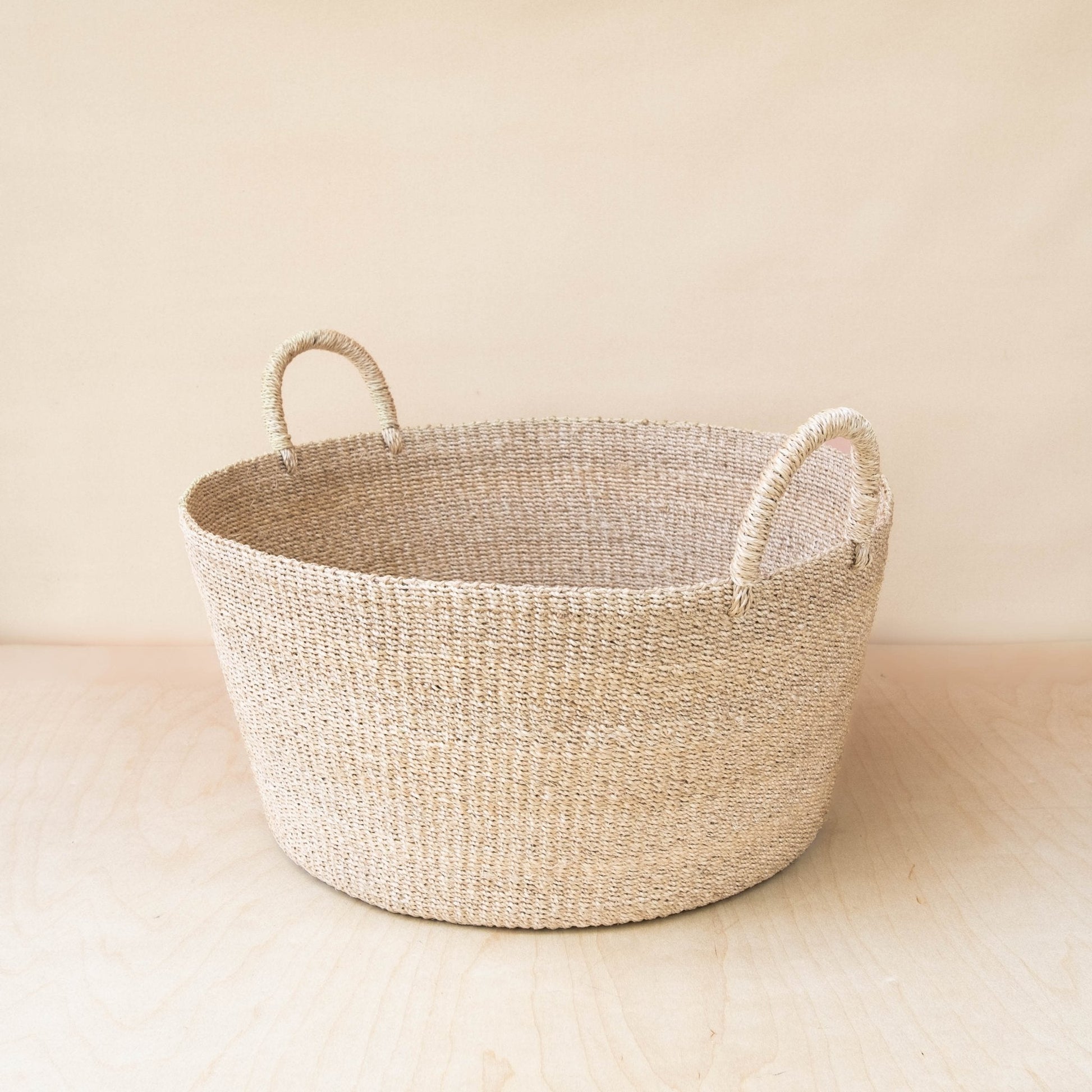 Large Round Woven Basket - Modern Baskets | LIKHÂ