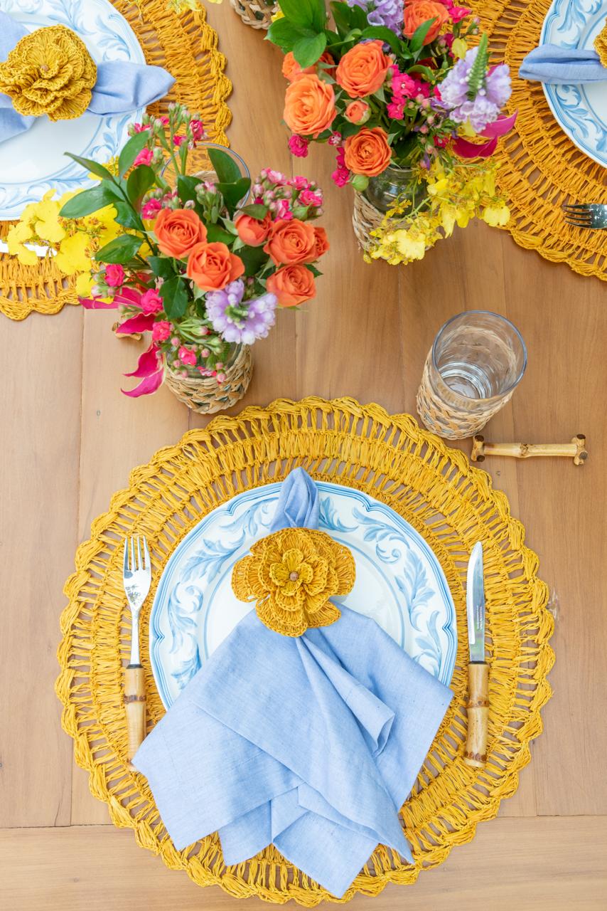 S/4 Buriti Flower Napkin Ring