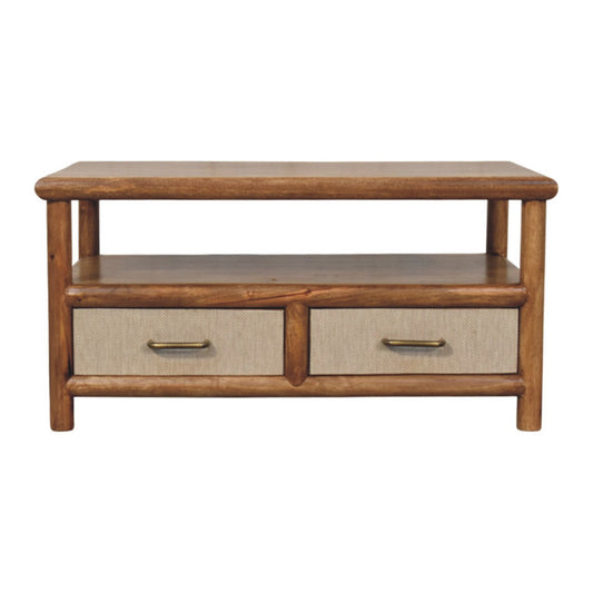 Solid Wood Solara Rattan Coffee Table