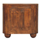 Solid Wood Ribera Bedside Table 2 Drawers Brown