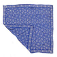 Large 39" Hand Dyed Batik Bandana, 100% Soft Cotton, Boulder, Blue