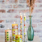 Pastel Hearts Painted Candles