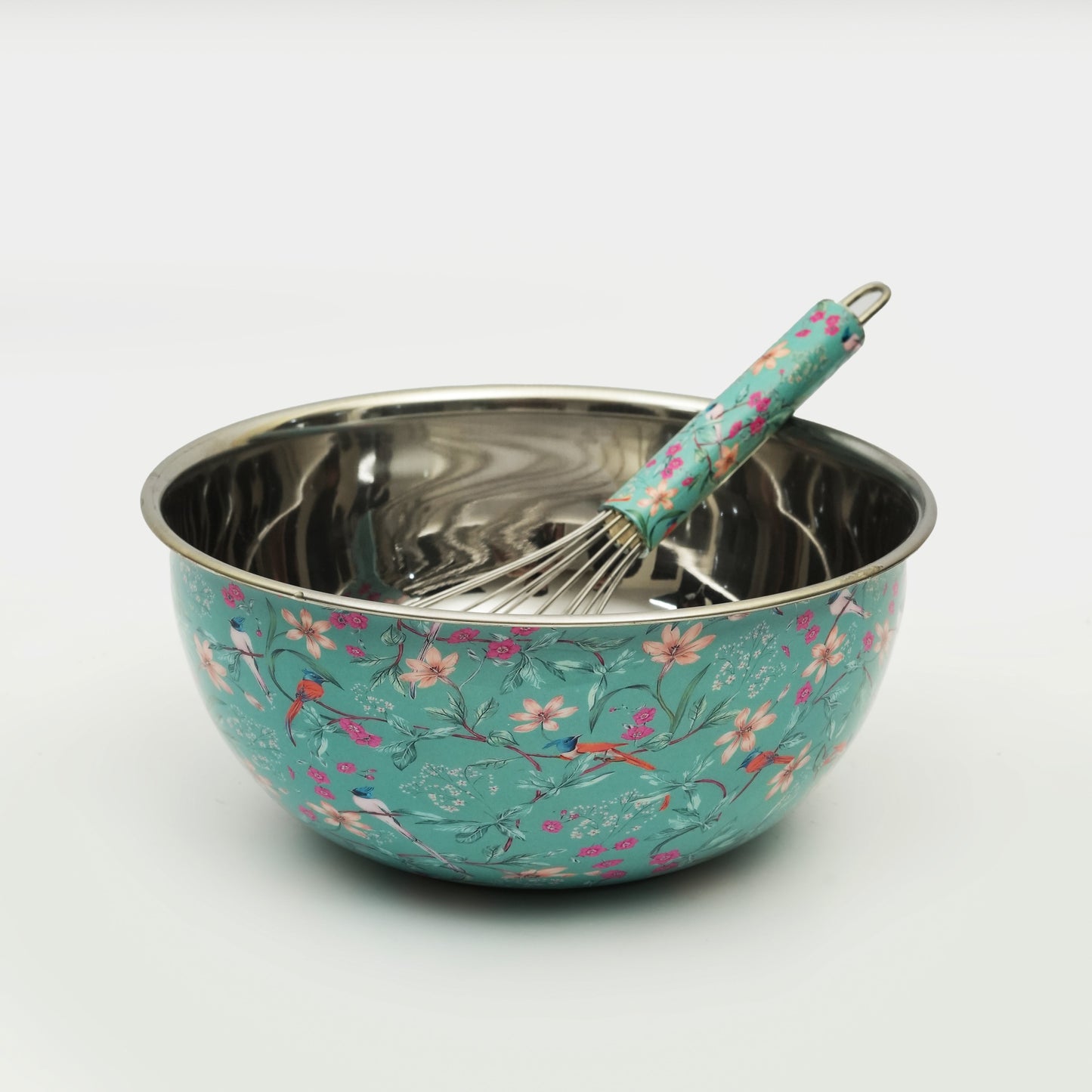 Aqua Flora Bowl & Whisk Set