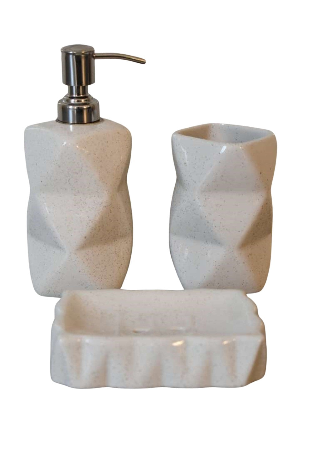 Sindri White Bathroom Set of 3