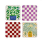 Homegrown Herbs Coasters, Set of 4