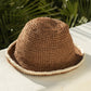 Summer Bucket Hat - Crocheted Brown