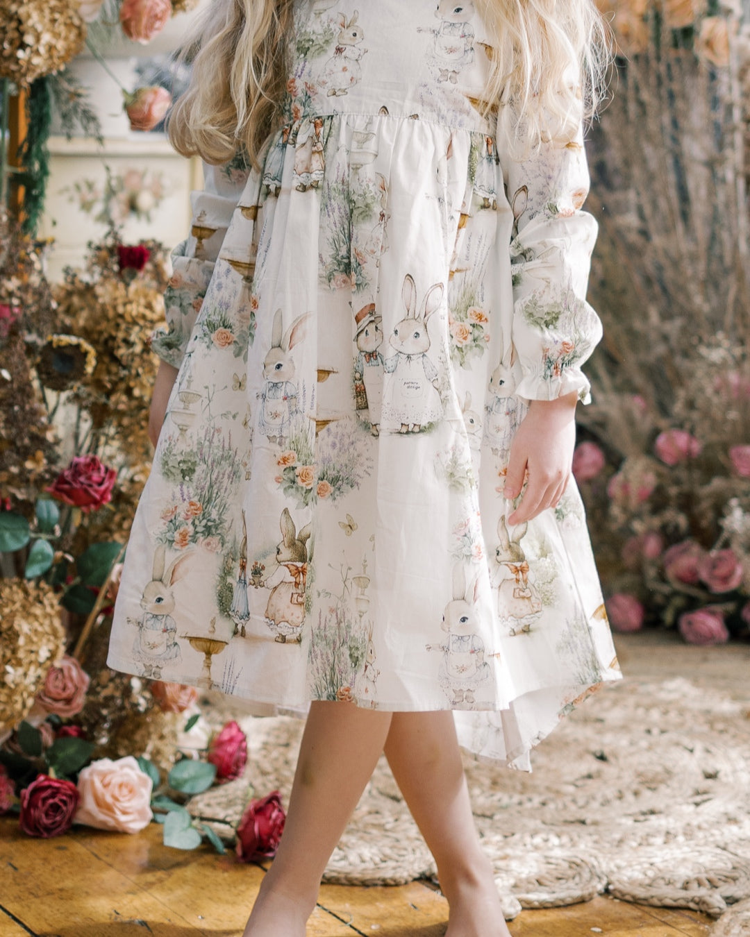 Aoki Dress-Woodland Bunny