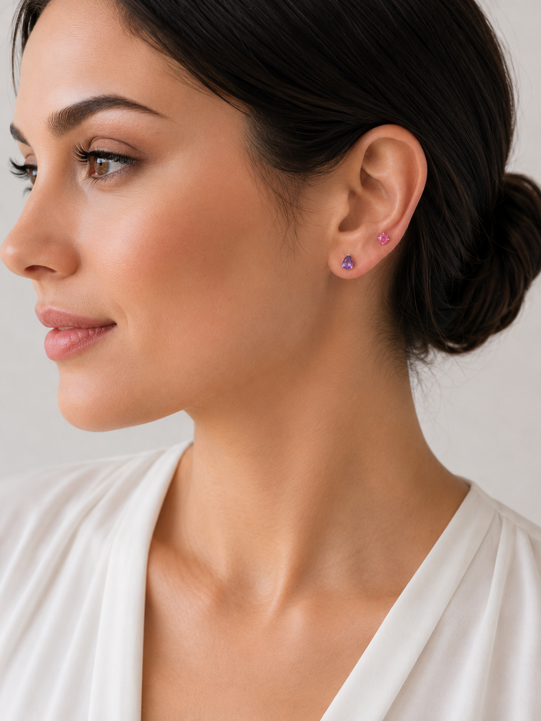 Teardrop Stud Earrings