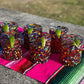 Confetti Rock Tumbler Glasses - Set of 6
