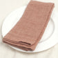 S/4 Stone Washed Linen Hemmed Dinner Napkins