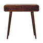 Solid Wood Chestnut Curved Hallway Table