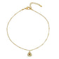 Rutilated Quartz and Garnet Necklace