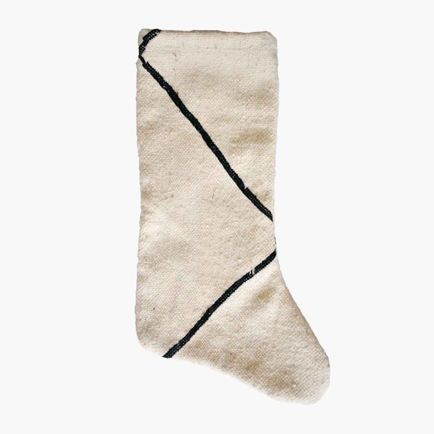 Handwoven Beni Ourain Christmas Stocking