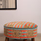 Velvet Safari Ottoman | 24x24x15"| Cotton Fabric