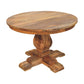 Solid Wood Valentina Round Dining Table Light Brown