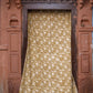 Block Print Curtain, Naturally Dyed Window Panel - Hope Floral 84"