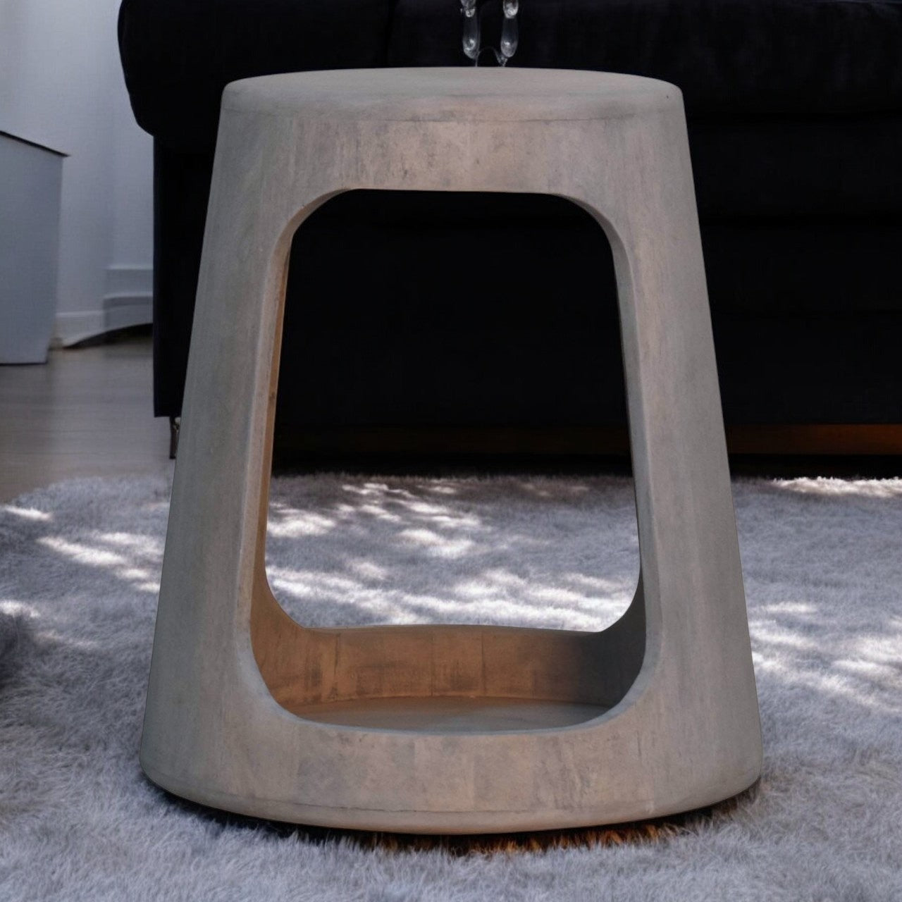 Solid Wood Acid Wash Side Table