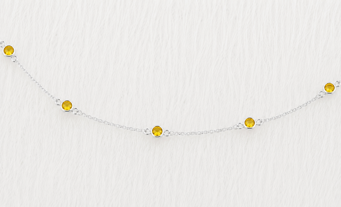 November Birthstone Bracelet — Citrine