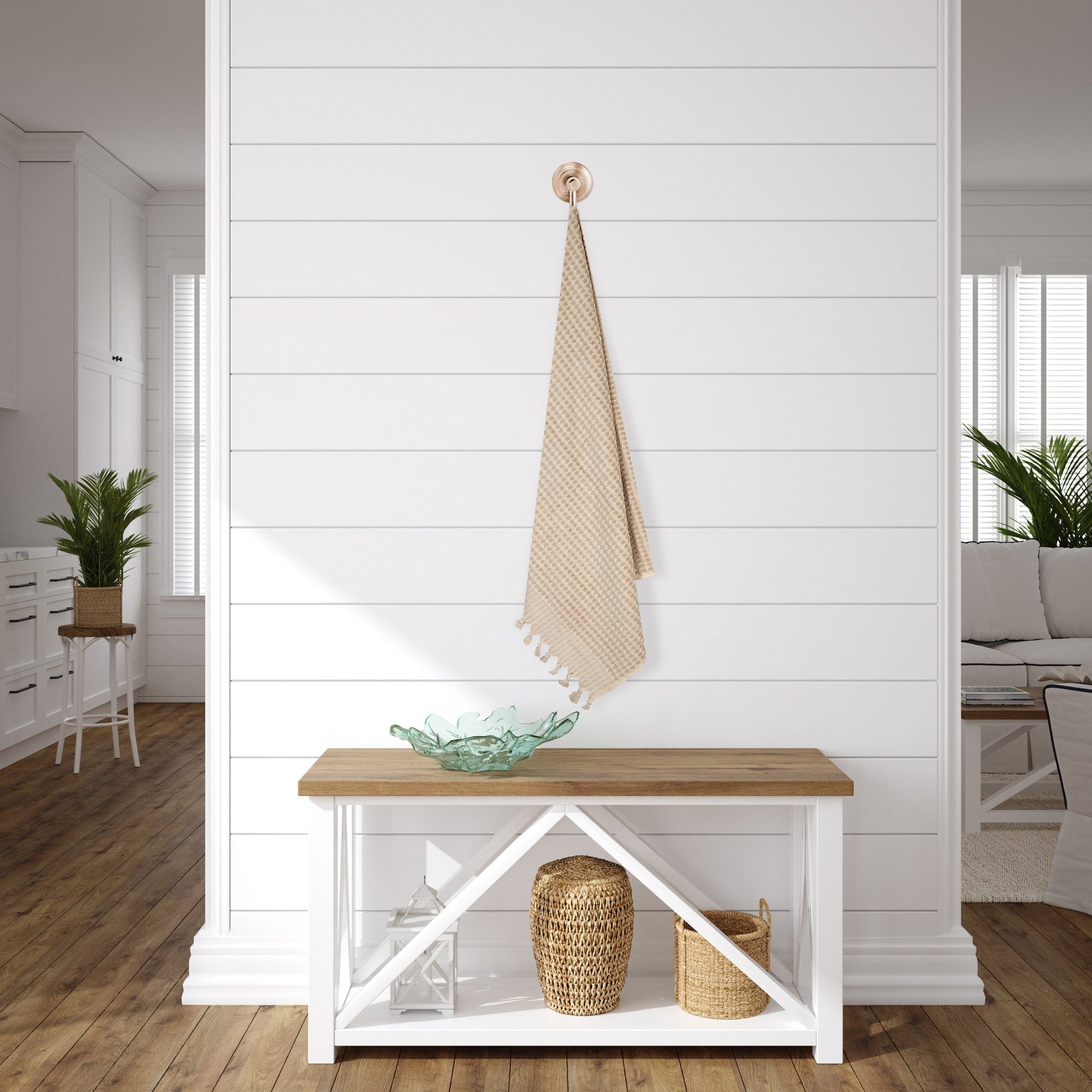 Dots 4 Piece Terry Towel Set with Bath Mat