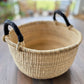 Handwoven Natural Bolga Basket - Large Round