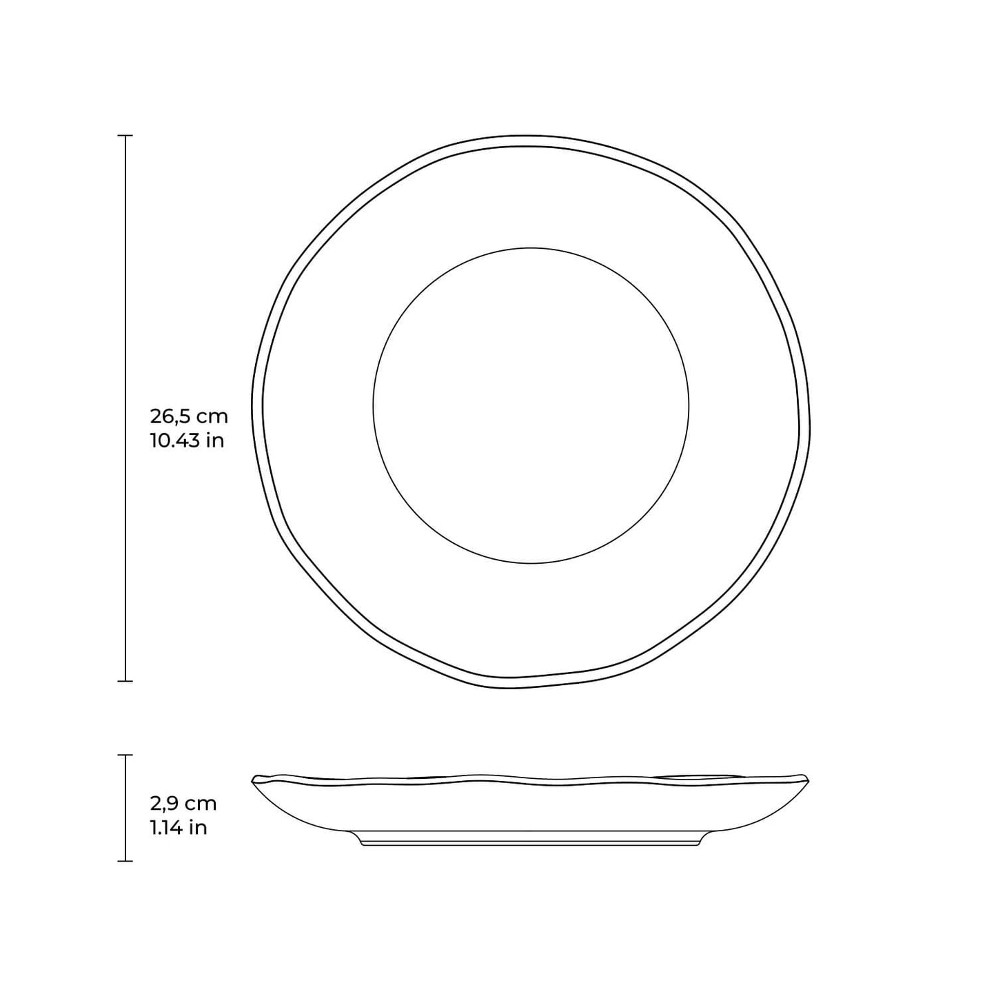 Dinner Plate Set of 6