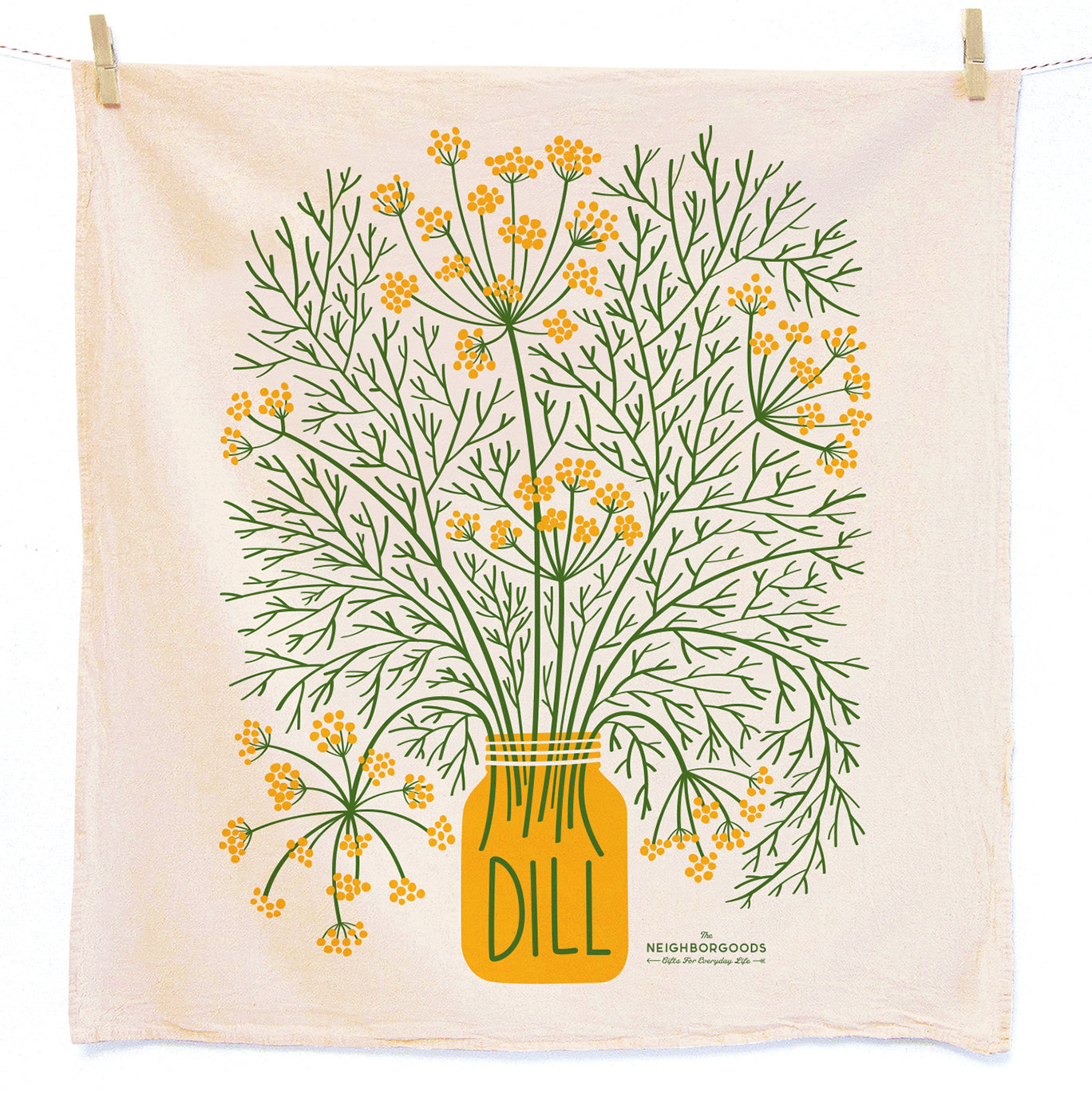 Dill Dish Towel + Sponge Cloth Gift Set