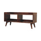 Solid Wood Open-top Chestnut Media Unit