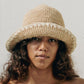 Summer Bucket Hat - Trimmed Natural