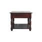 Turned Legs Cherry Console Table
