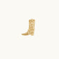 14K Yellow Gold Cowboy Boot Stud