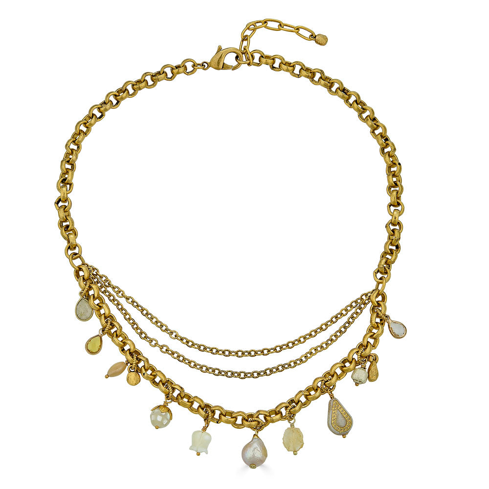 Earthtone Charm Necklace