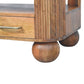 Solid Wood Briarwood Fluted Coffee Table