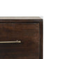 Solid Wood Spindle Mocha Bedside Table