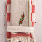 Olive Hand-Stitched Kitchen Towel Set