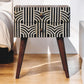 Solid Wood Honey Caramel Edessa Bone Inlay Bedside Table