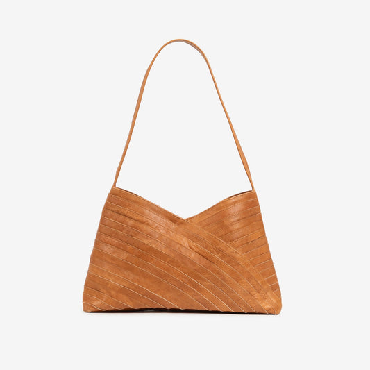 Crisscross Handbag - Camel