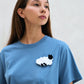 Sheep Embroidery Supima Cotton T-Shirt