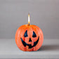 Happy Pumpkin Painted Candle